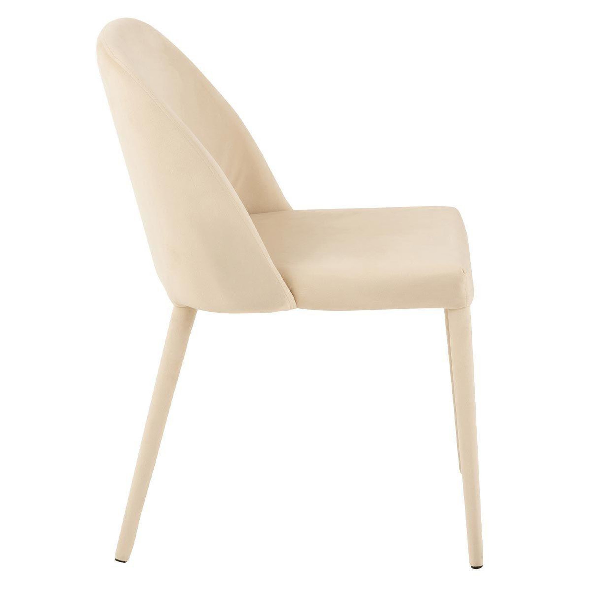 Voir la diapositive 3 : J-LINE Chaise Design  Charlotte  81cm Beige
