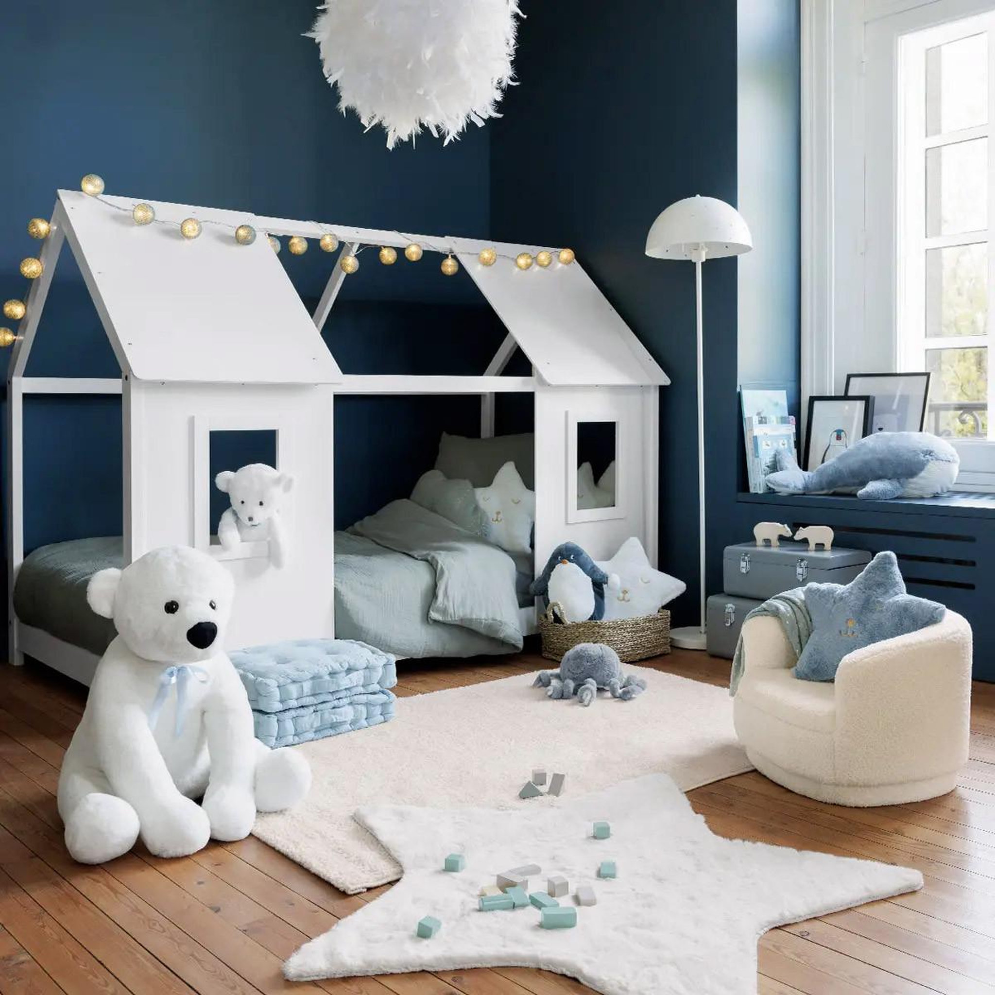 Voir la diapositive 2 : Atmosphera Kids Parure de Lit 2 Pièces  Lili  140x200cm Vert