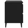 Voir la diapositive 5 : VIDAXL Tables de chevet 2 pcs noir 40x35x50 cm bois d'ingenierie