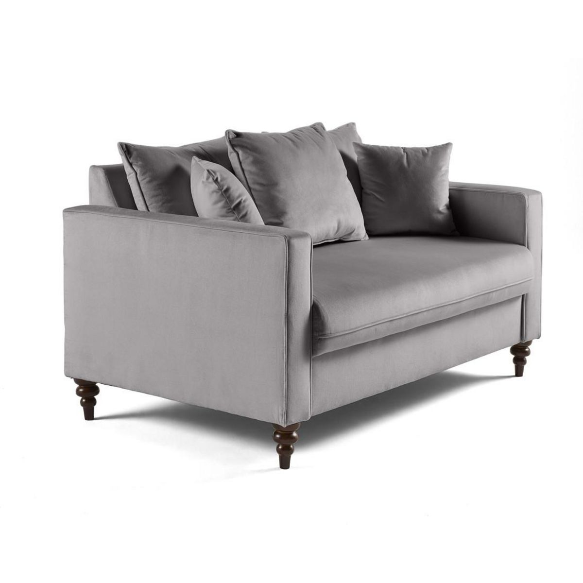 BEST MOBILIER Flamingo - canapé droit 2 places en velours