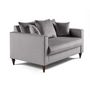 Voir la diapositive 2 : BEST MOBILIER Flamingo - canapé droit 2 places en velours