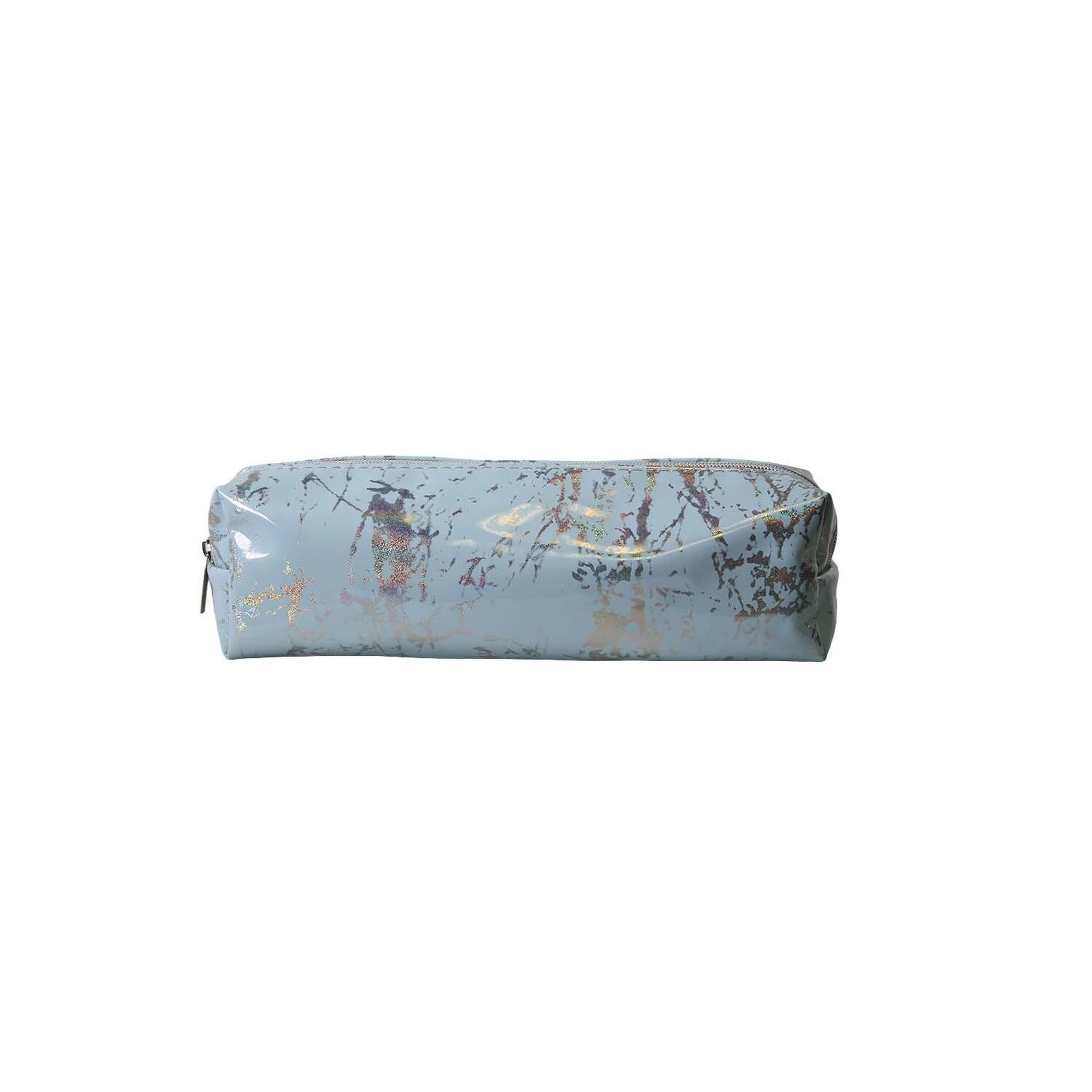 Bagtrotter Trousse scolaire rectangulaire brillante - Bleu - Fille - 1 compartiment