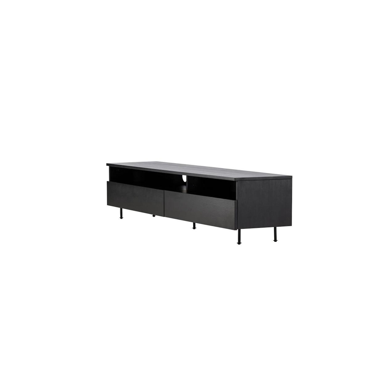Paris Prix Meuble TV 2 Tiroirs  Navarra  180cm Noir