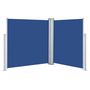 Voir la diapositive 2 : VIDAXL Auvent lateral retractable Bleu 140 x 600 cm