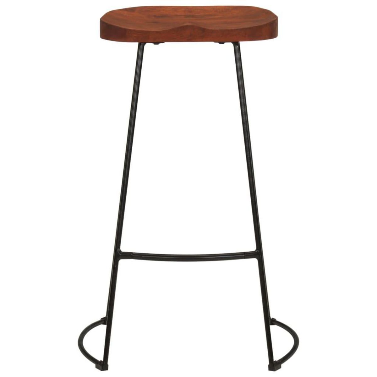 VIDAXL Tabourets de bar Gavin lot de 2 50x40x78cm bois massif manguier