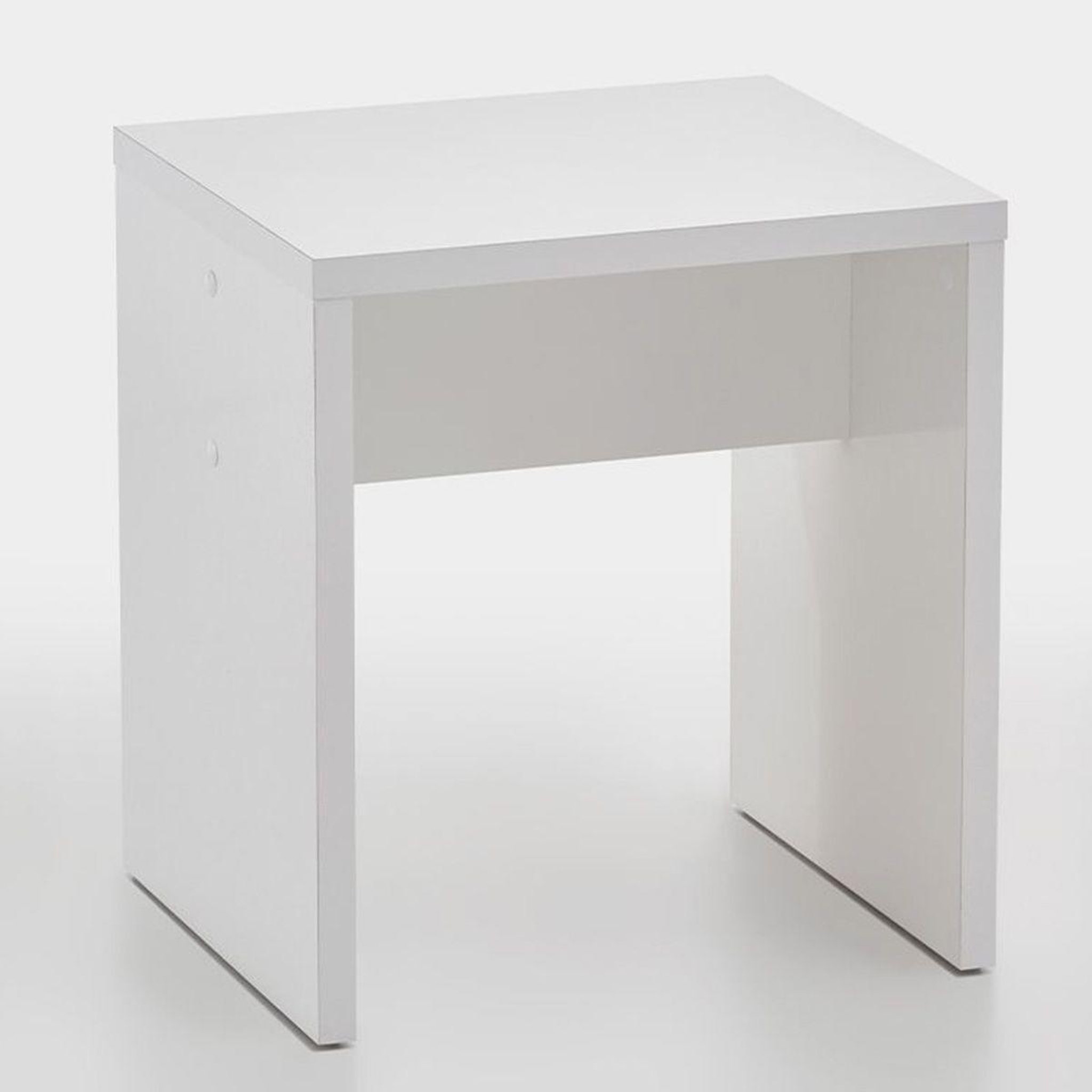 Voir la diapositive 2 : Paris Prix Tabouret design  noble  44cm blanc brillant