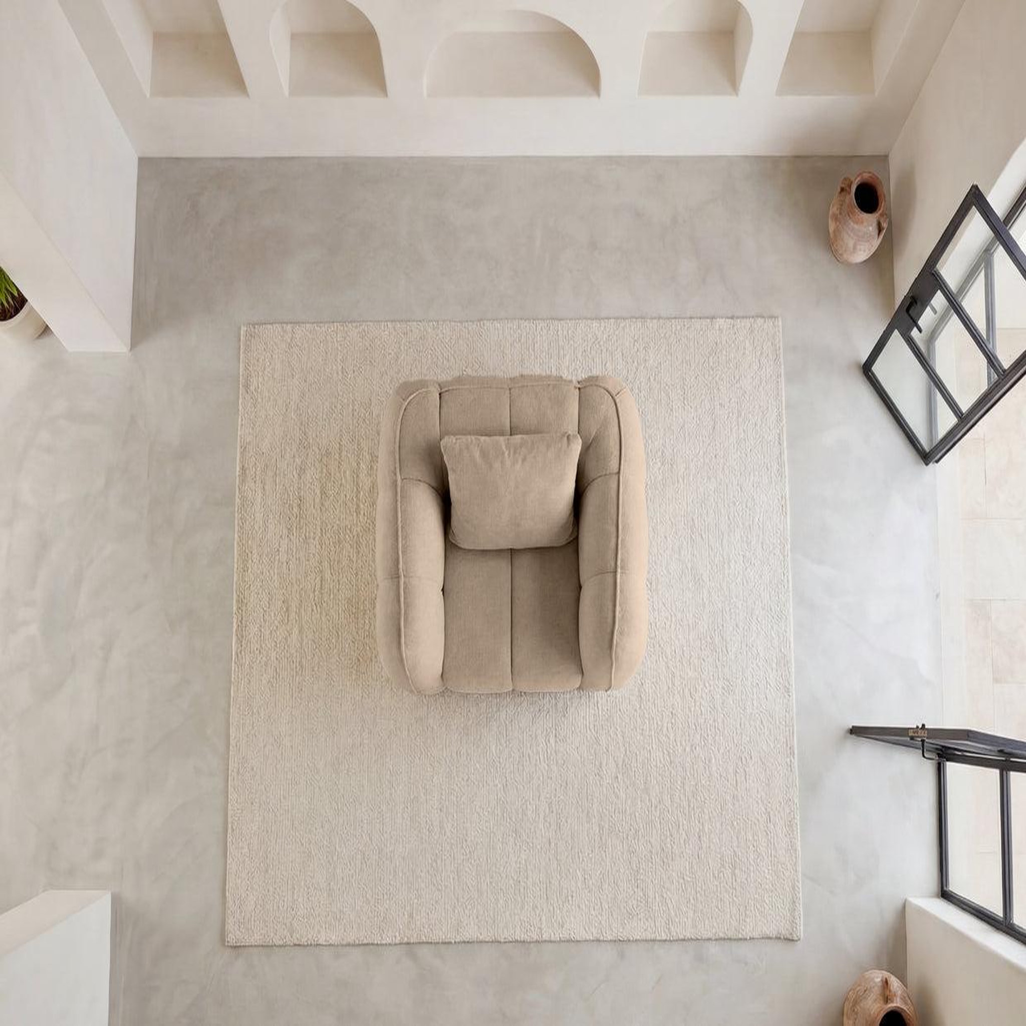 Voir la diapositive 5 : CASANOVA PARIS HAVANA - Fauteuil tissu lisse