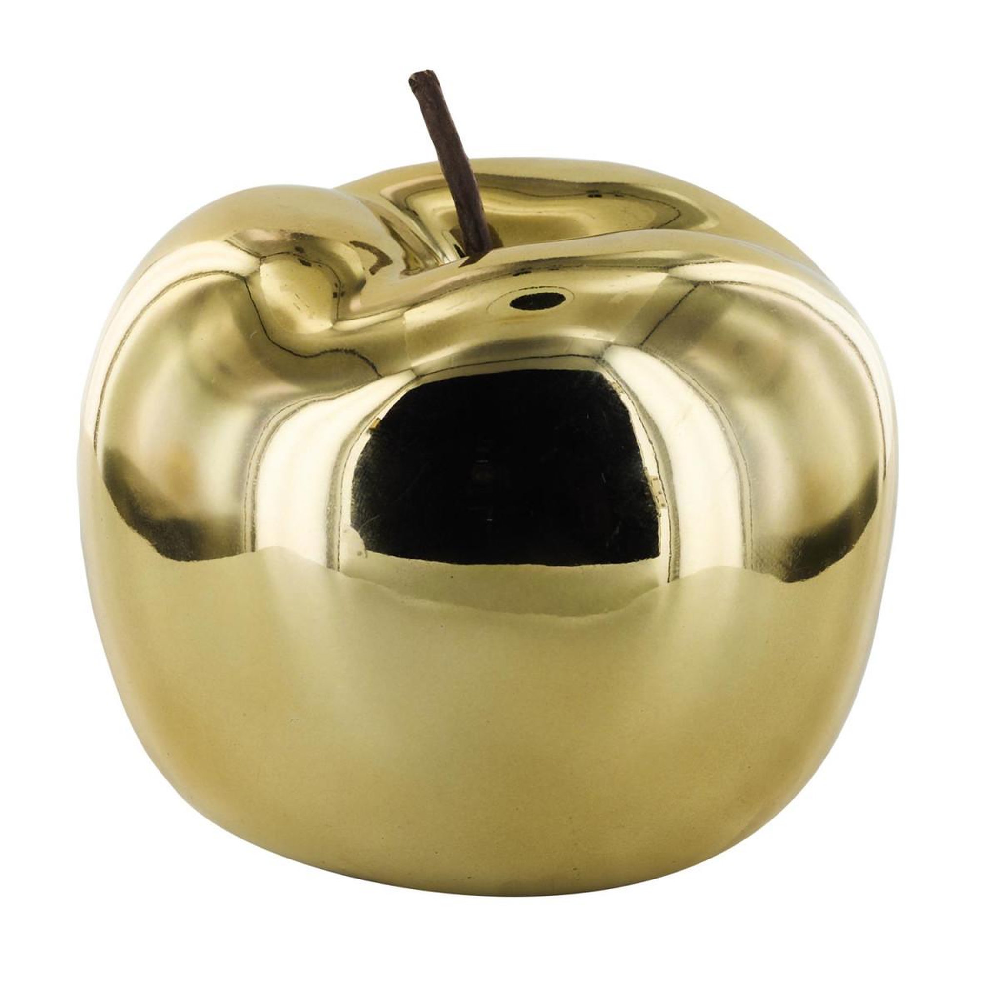 The Home Deco Factory Pomme déco à poser  golden  13cm doré