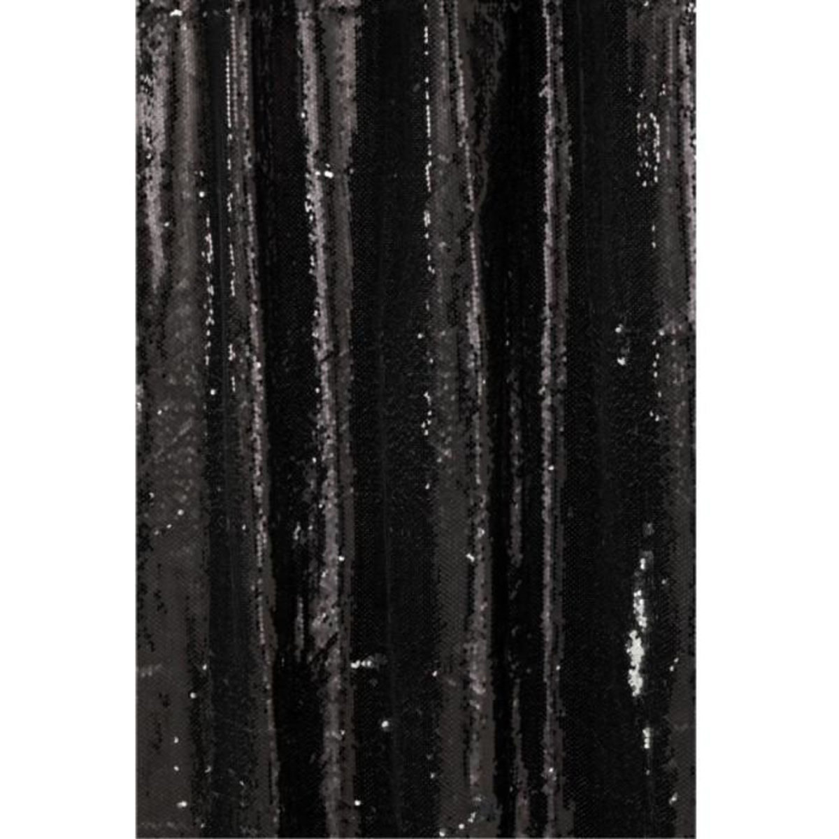 Paris Prix Rideau à Passants  Sequin  125x250cm Noir & Argent