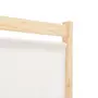 VIDAXL Cloison de separation 6 panneaux Creme 240 x 170 x 4 cm Tissu