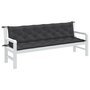 Voir la diapositive 1 : VIDAXL Coussins de banc de jardin lot de 2 anthracite melange tissu