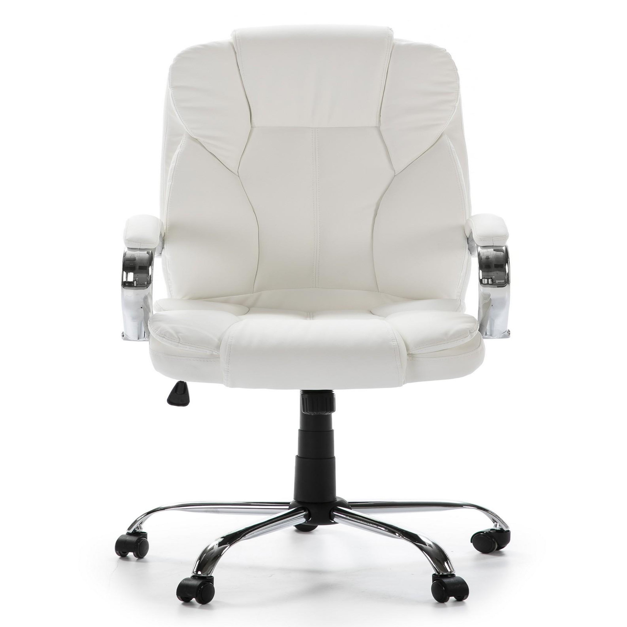Voir la diapositive 2 : VS VENTA-STOCK Fauteuil de Bureau à Hauteur réglable et inclinable Nixon Similicuir Blanc