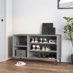 VIDAXL Armoire a chaussures Sonoma gris 102x36x60 cm Bois d'ingenierie