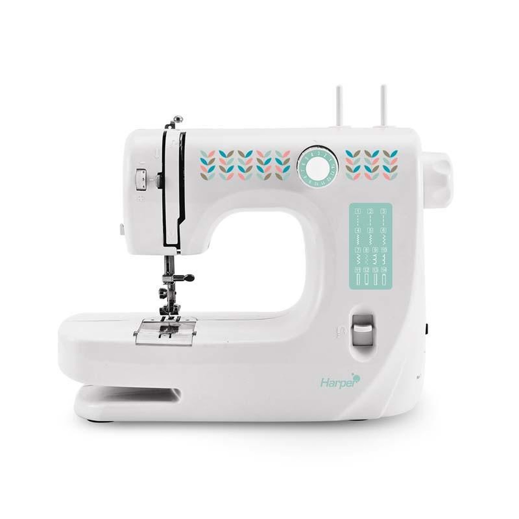 Harper Machine à coudre avec éclairage led et accessoires mac3pop harper