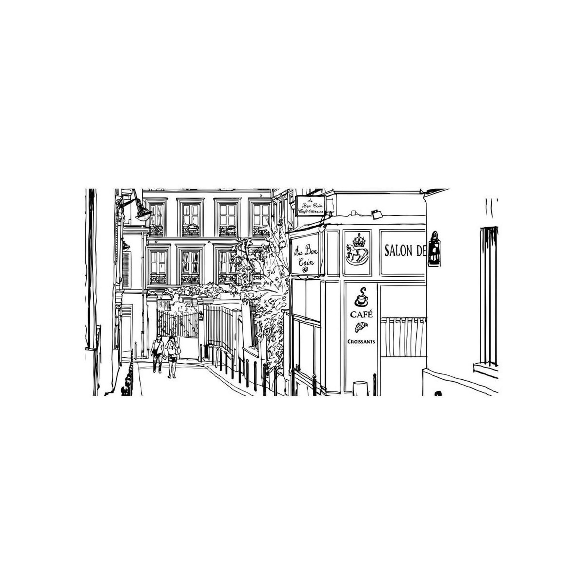 Voir la diapositive 2 : Paris Prix Papier peint xxl  a walk through parisian streets  270x550cm