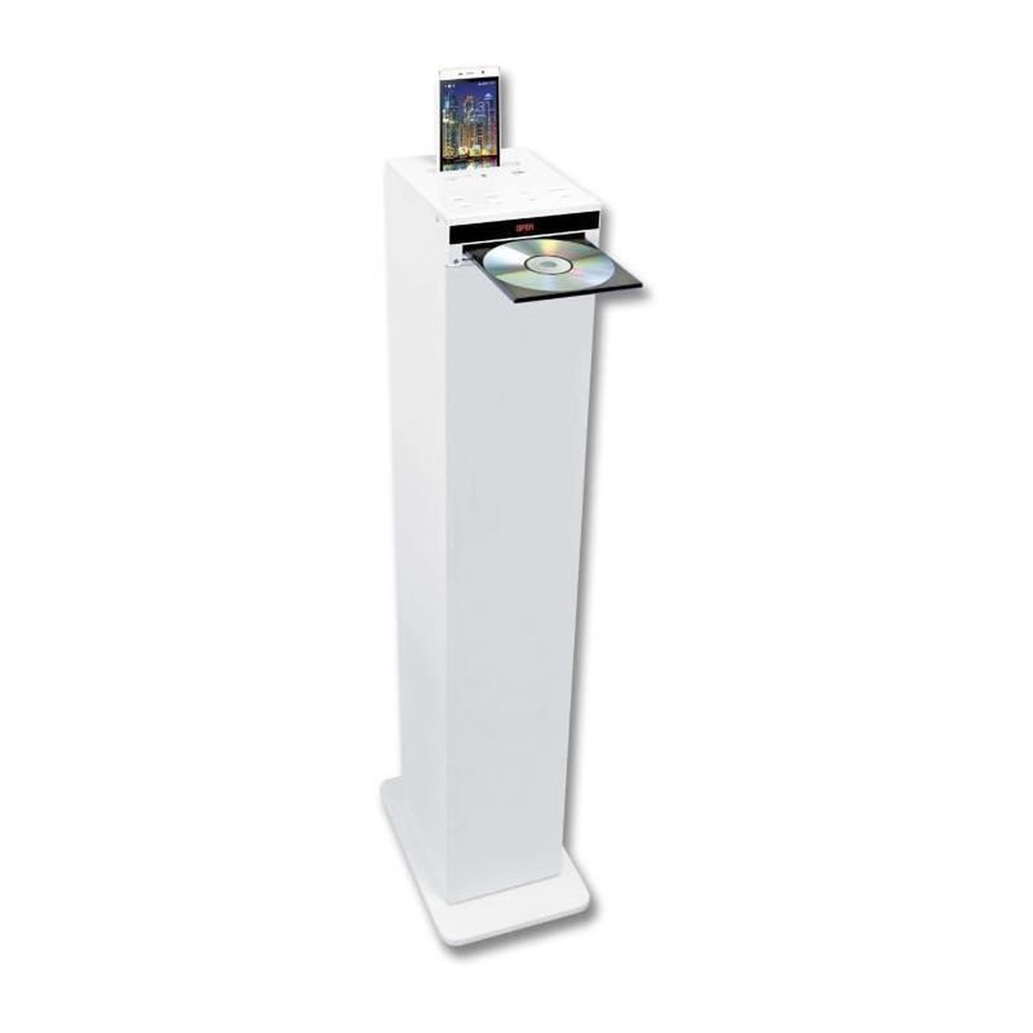 Inovalley INOVALLEY HP32-CD-W Tour de son Bluetooth - Lecteur CD - Blanc