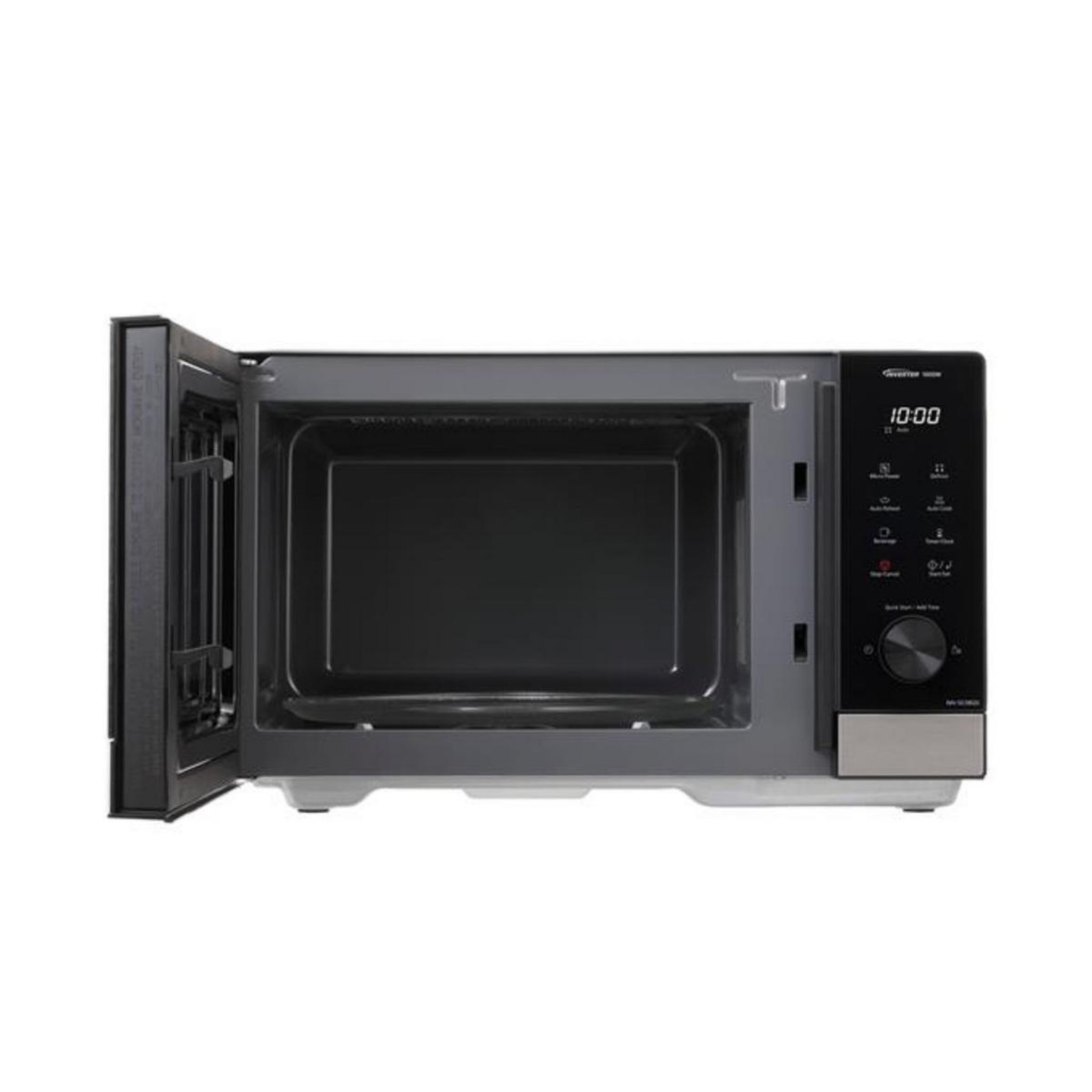 Voir la diapositive 2 : PANASONIC Micro-ondes solo  29l 1000w noir - nn-sd38qsepg