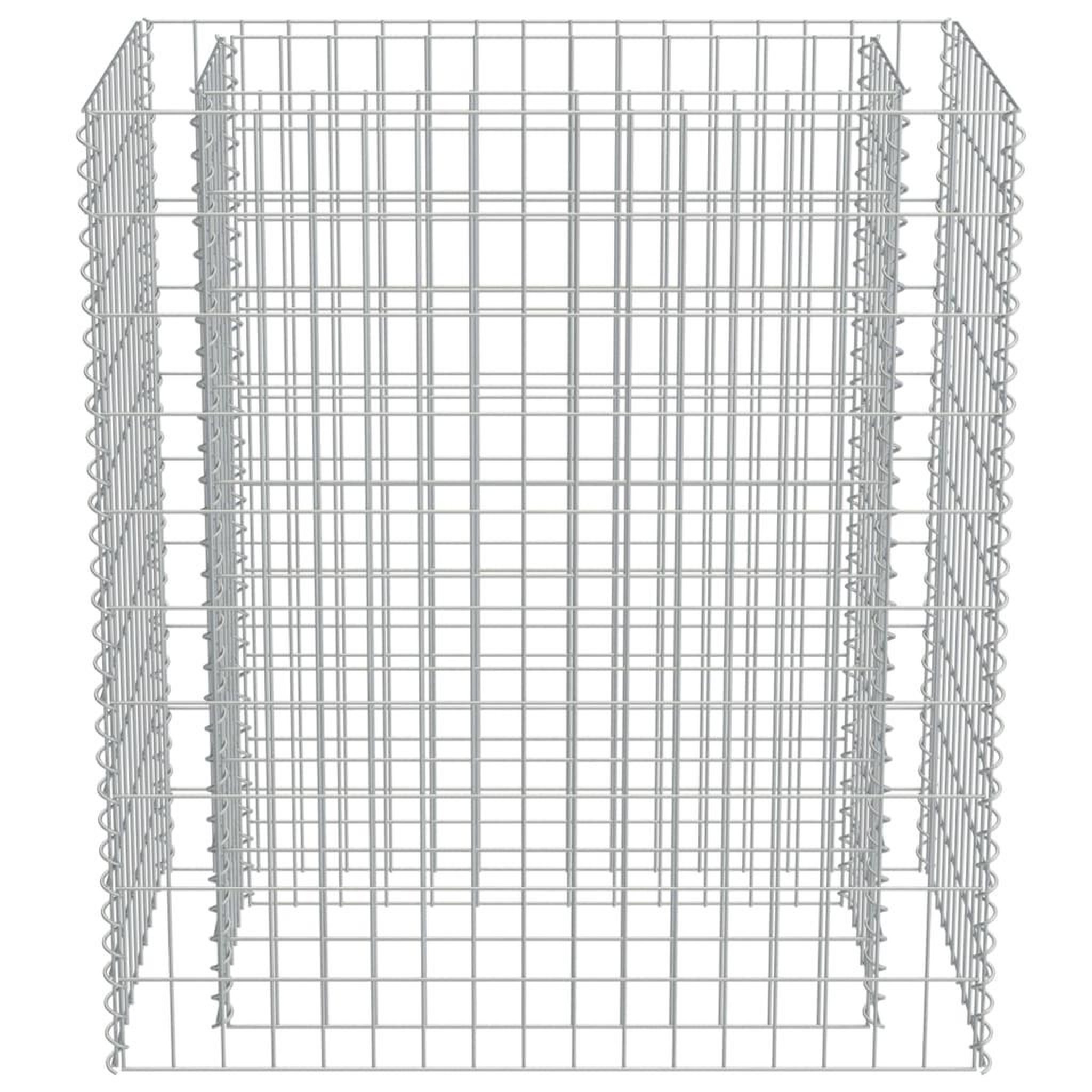 Voir la diapositive 5 : VIDAXL Lit sureleve a gabion Acier galvanise 90x50x100 cm