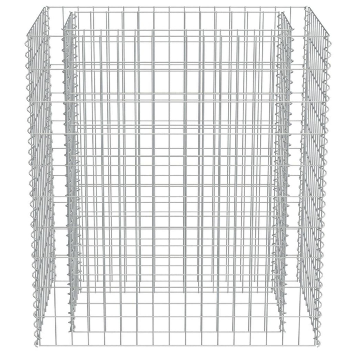 VIDAXL Lit sureleve a gabion Acier galvanise 90x50x100 cm