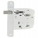THIRARD Serrure à encastrer réversible axe 40x70mm bec de cane, finition blanc