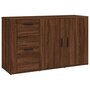 Voir la diapositive 2 : VIDAXL Buffet Chene marron 100x33x59,5 cm Bois d'ingenierie