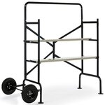 ID MARKET Echafaudage mobile sur roues L.140xl.78xH.135 CM avec 2 plateformes