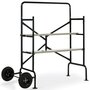 Voir la diapositive 1 : ID MARKET Echafaudage mobile sur roues L.140xl.78xH.135 CM avec 2 plateformes