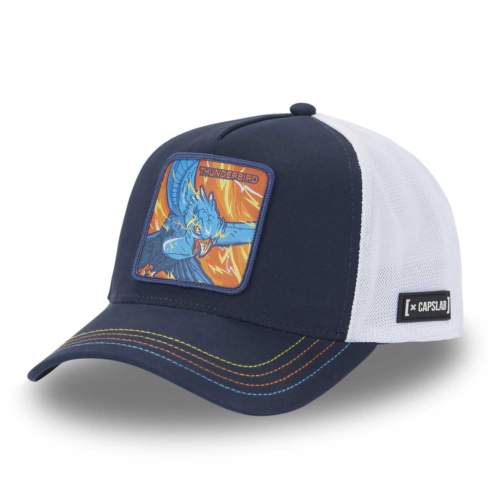 Voir la diapositive 1 : CAPSLAB Casquette homme trucker en canvas de coton finitions premium