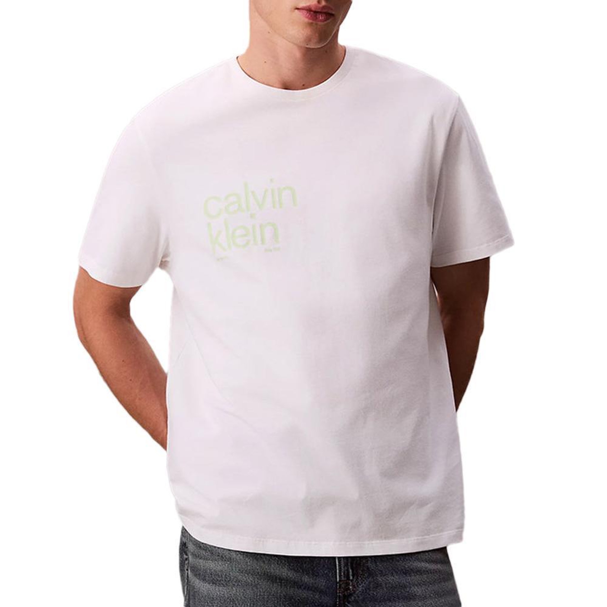 CALVIN KLEIN JEANS T-Shirt Blanc  Homme Calvin Klein Jeans LV04RD810G. Coloris disponibles : Blanc