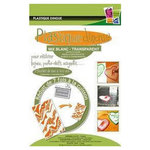 Graine créative Plastique Dingue pochette 7 feuilles mix Blanc/transparent