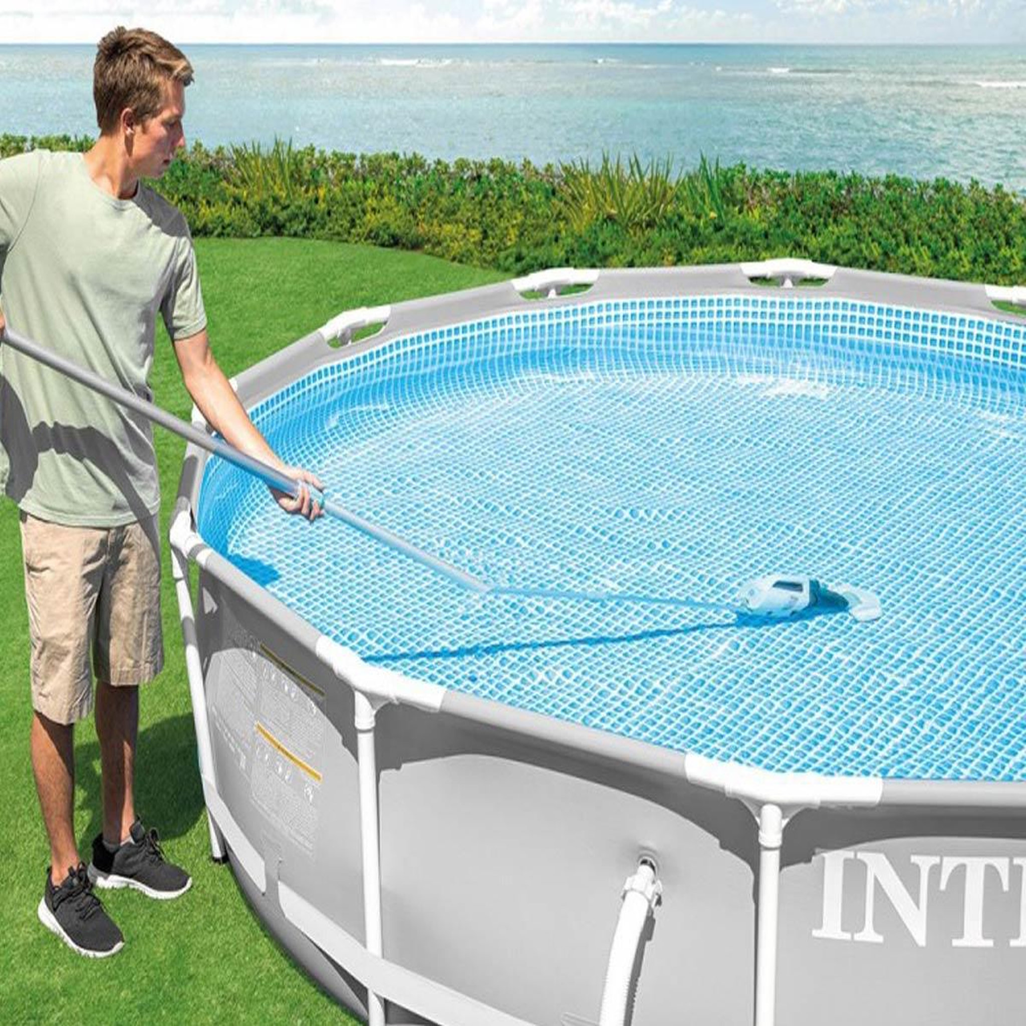 Voir la diapositive 2 : INTEX Aspirateur de piscine et spa à batterie ZR200 - Intex