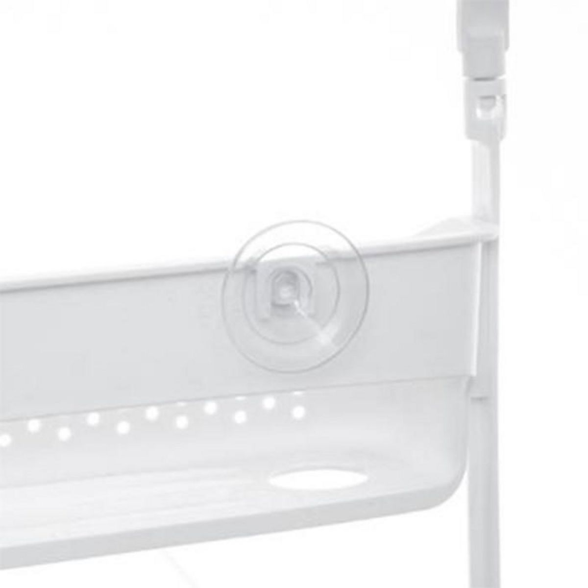 FIVE Support de Douche 2 Paniers  Souple  70cm Blanc