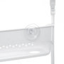 Voir la diapositive 2 : FIVE Support de Douche 2 Paniers  Souple  70cm Blanc