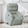 Voir la diapositive 1 : VIDAXL Fauteuil inclinable electrique gris clair velours
