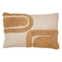 Voir la diapositive 1 : ATMOSPHERA Coussin Déco Tufté  Poppy  38x58cm Beige Lin