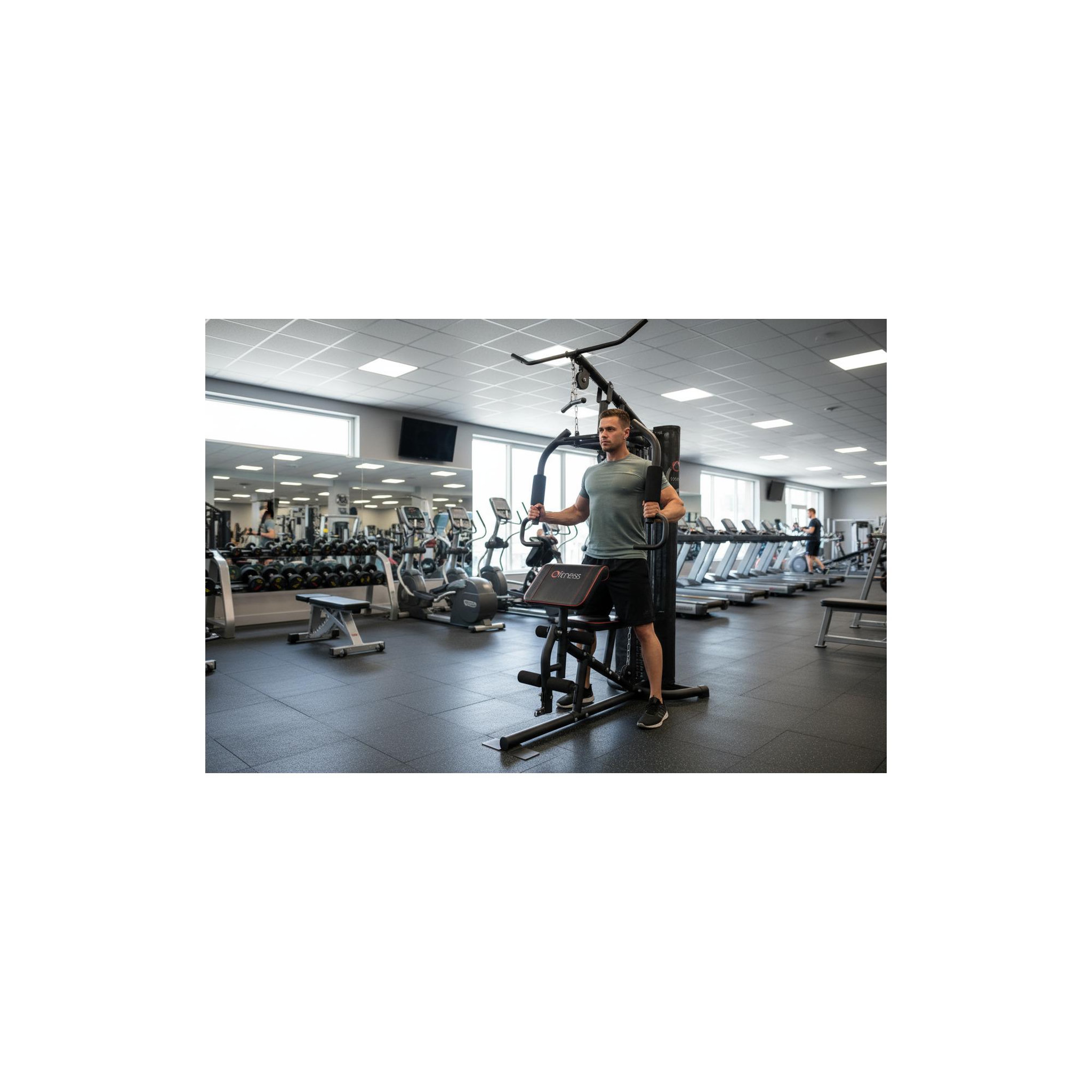 Voir la diapositive 5 : O'Fitness Presse de musculation multifonction o'fitness - dimensions : 189 x 109 x 215 cm - tout inclus