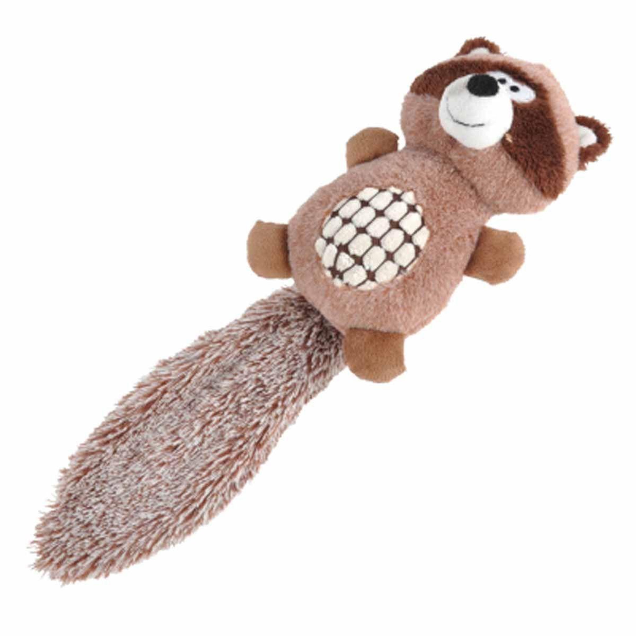 LOVE STORY Peluche pour chien  raton laveur  40cm marron