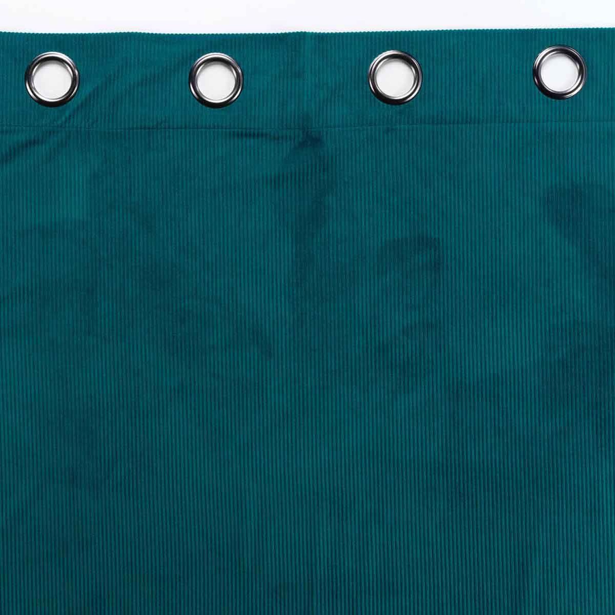 Voir la diapositive 3 : Douceur d'Intérieur Rideau à œillets  casual  140x260cm pétrole