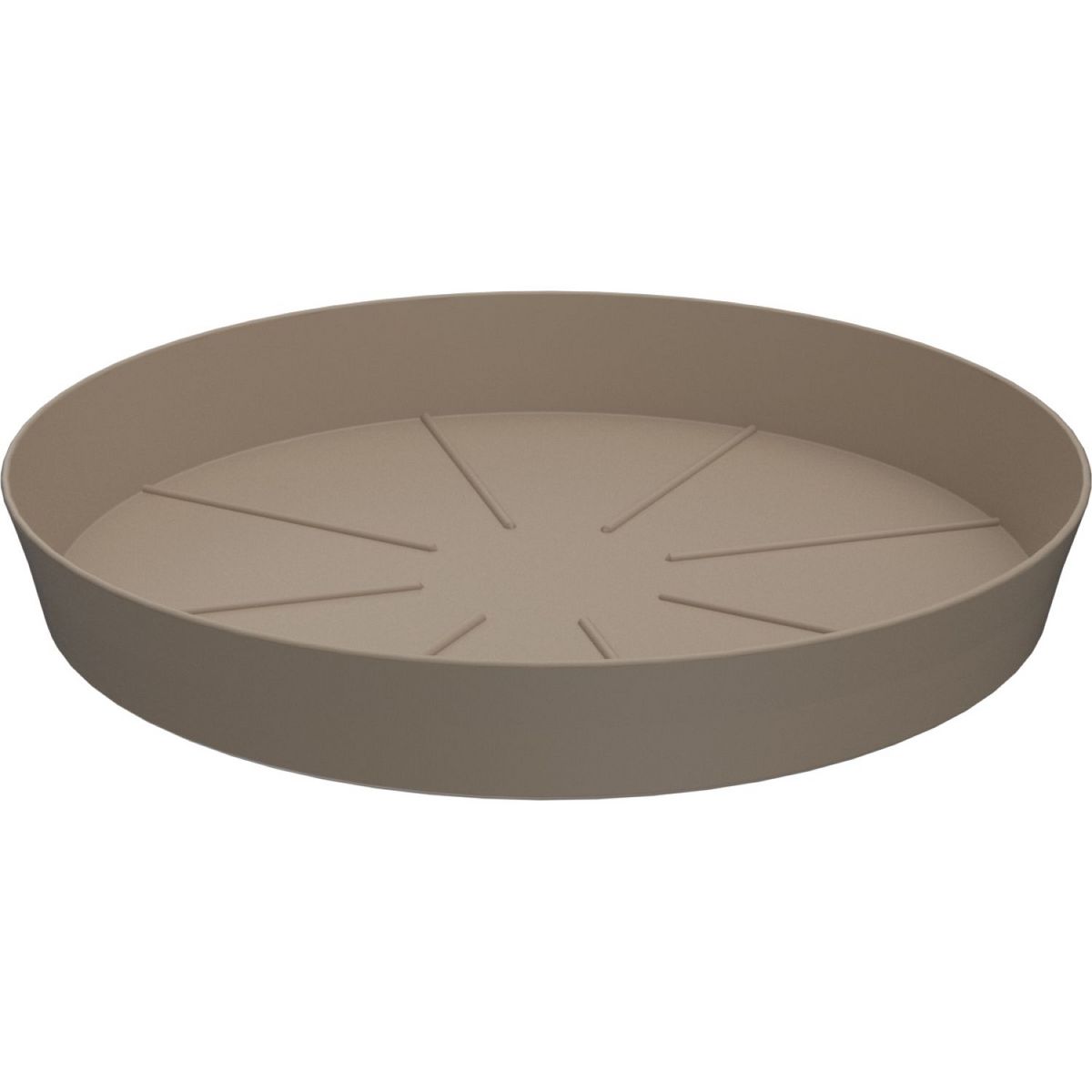 GARDENSTAR Soucoupe en plastique - 26cm pour Pot horticole D40cm - Beige nomade