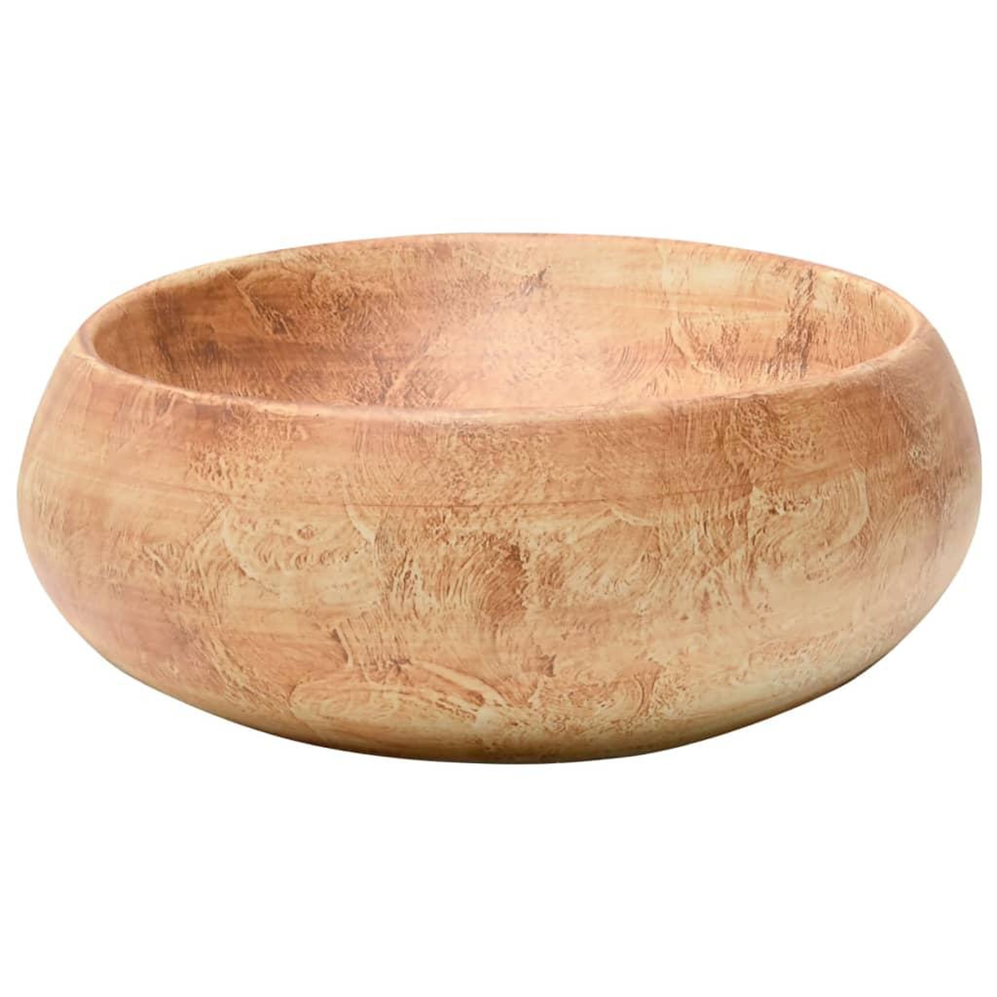 Voir la diapositive 5 : VIDAXL Vasque a poser marron ovale 59x40x15 cm ceramique