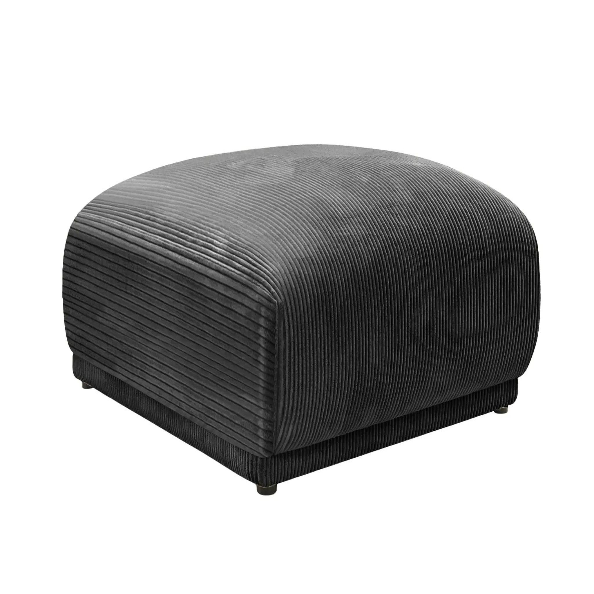 Voir la diapositive 5 : CASANOVA PARIS Rosalie - pouf velours cotelé