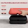 Voir la diapositive 4 : HOMCOM Stepper aérobic fitness hauteur réglable 3 niv. 10/15/20 cm surface antidérapante PE rouge