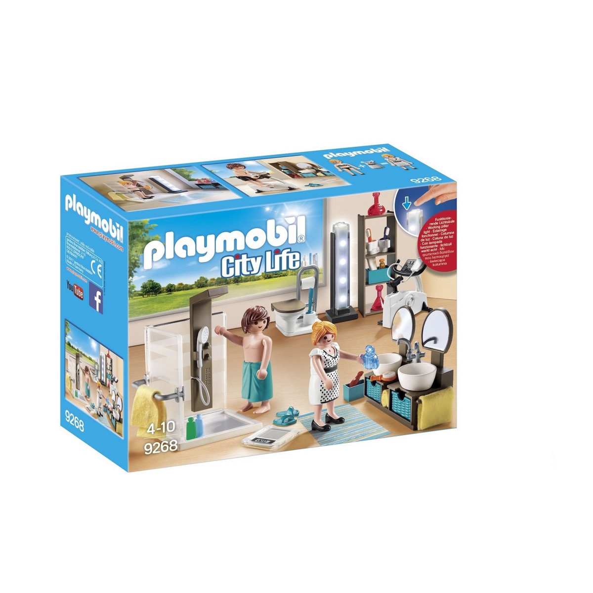 PLAYMOBIL 9268 - City Life - Salle de bain avec douche à l'italienne 