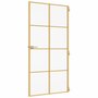 Voir la diapositive 5 : VIDAXL Porte interieure mince dore verre trempe aluminium