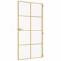 Voir la diapositive 5 : VIDAXL Porte interieure mince dore verre trempe aluminium