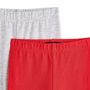 Voir la diapositive 3 : INEXTENSO Lot de 2 leggings longs bébé fille