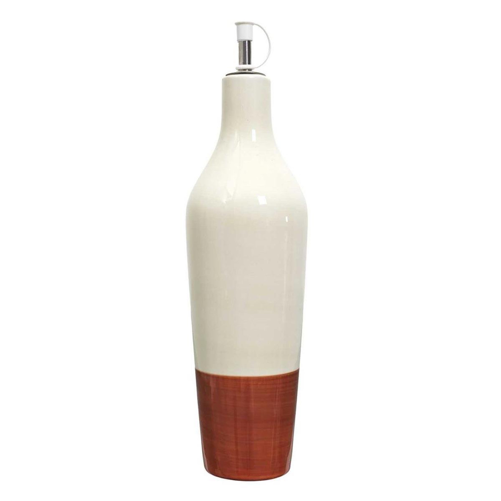 The Home Deco Factory Huilier en céramique  bicolore  67cl orange & blanc