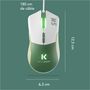 Voir la diapositive 5 : SKILLKORP Souris Gamer Filaire M5 VERTE Access