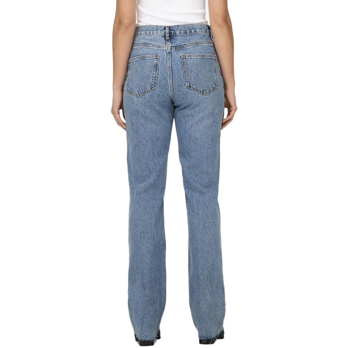 Only Jean Droit Bleu Femme Only Riley
