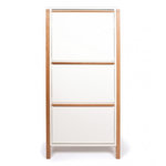 Paris Prix Meuble à Chaussures 3 Portes  Northgate  139cm Chêne & Blanc